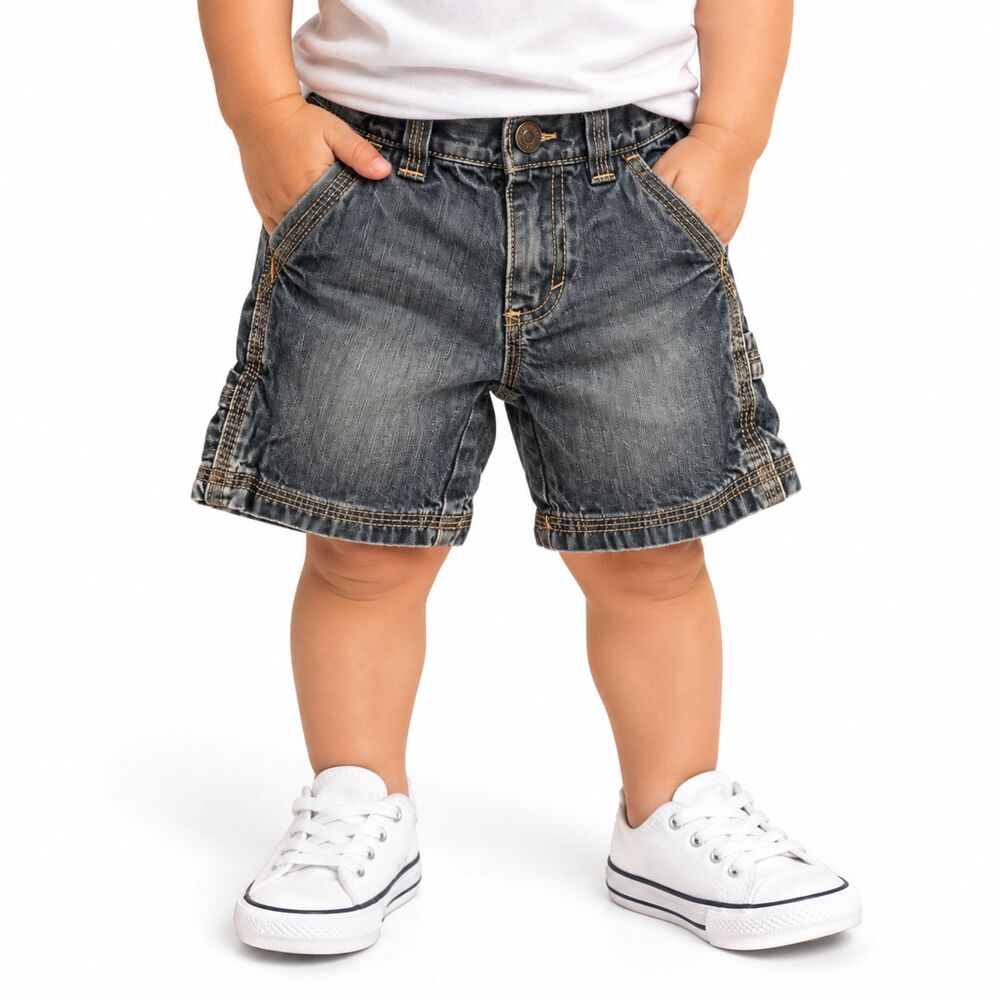🔥 5 for $30 🔥 Old Navy Toddler Boys Denim Cargo Shorts | Size 18–24 Months